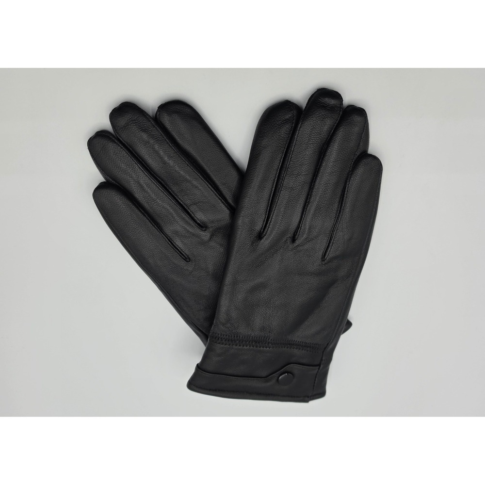 Tillonetiy Winter Gloves‎ Mens Large Black New Genuine Sheepskin Leather Driving